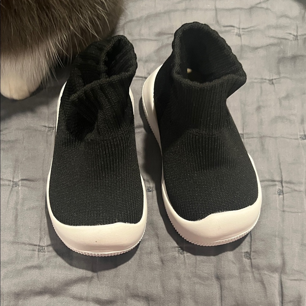 Black and White Kids Shoes